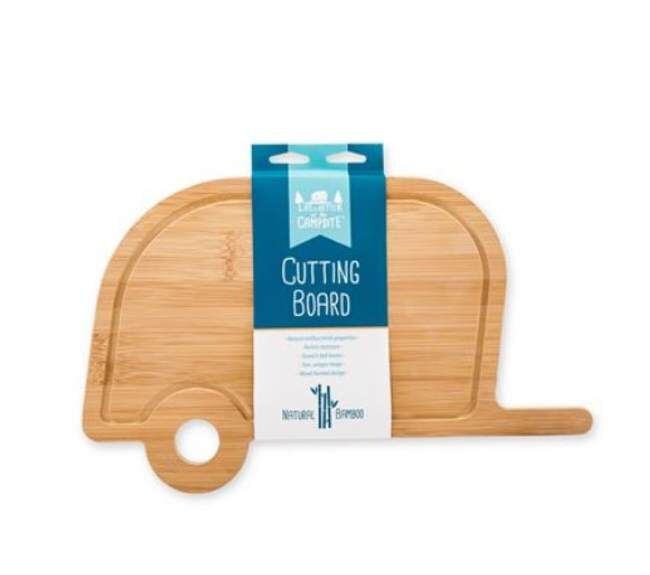 Camco’s Life is Better At The Campsite RV Shaped Bamboo Cutting Board