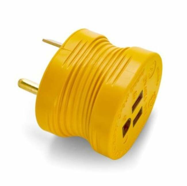 Camco 30Am / 15Af Power Grip Adapter - 125V / 1875W Bilingual Csa