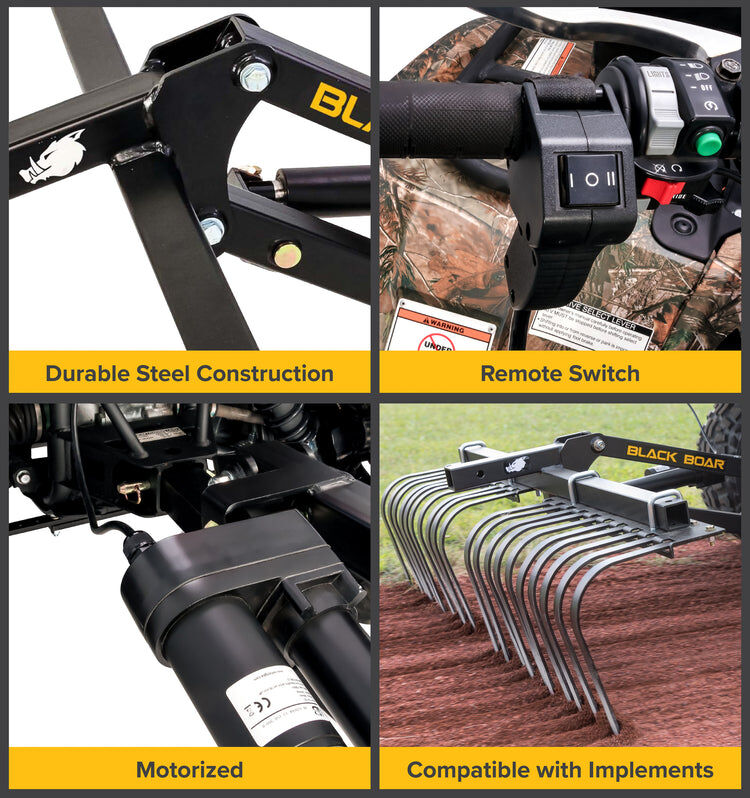Black Boar Electric Implement Lift For ATVs
