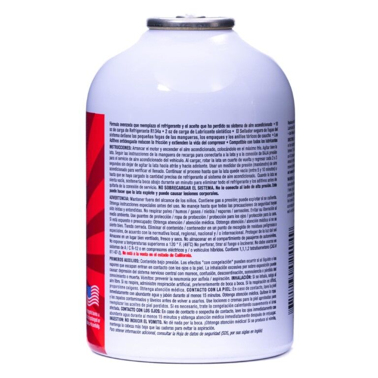 Supercool R134A Refrigerant with Leak Stop, 12-Oz