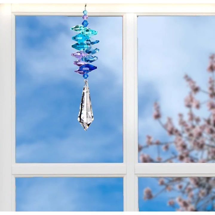 Woodstock Chimes Crystal Moonlight Cascade Suncatcher, Icicle