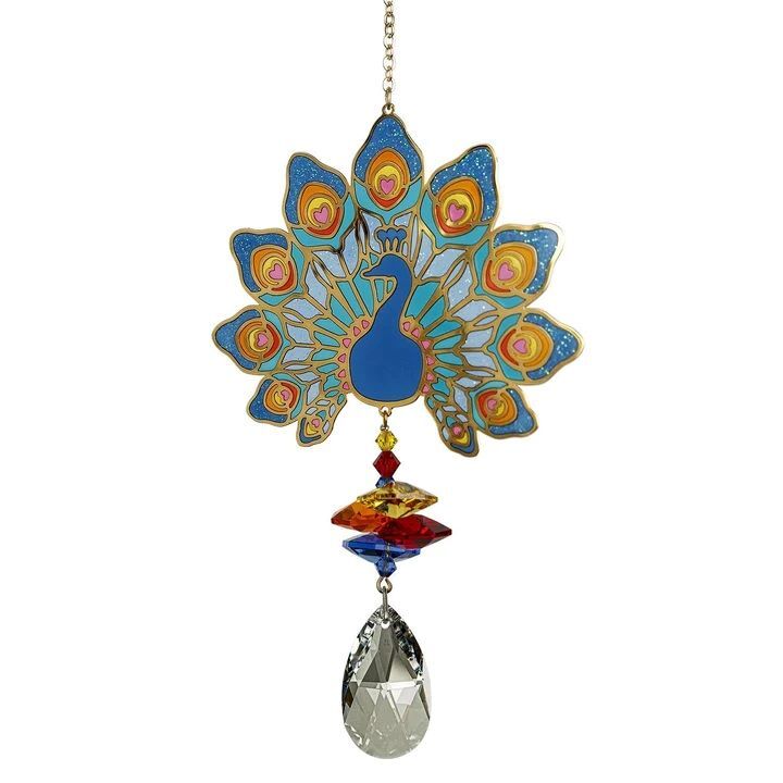 Woodstock Chimes Crystal Wonders, Peacock
