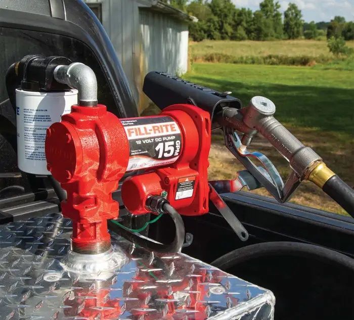 Fill-Rite 12V DC Fuel Transfer Pump with Diesel Nozzle, 15-GPM