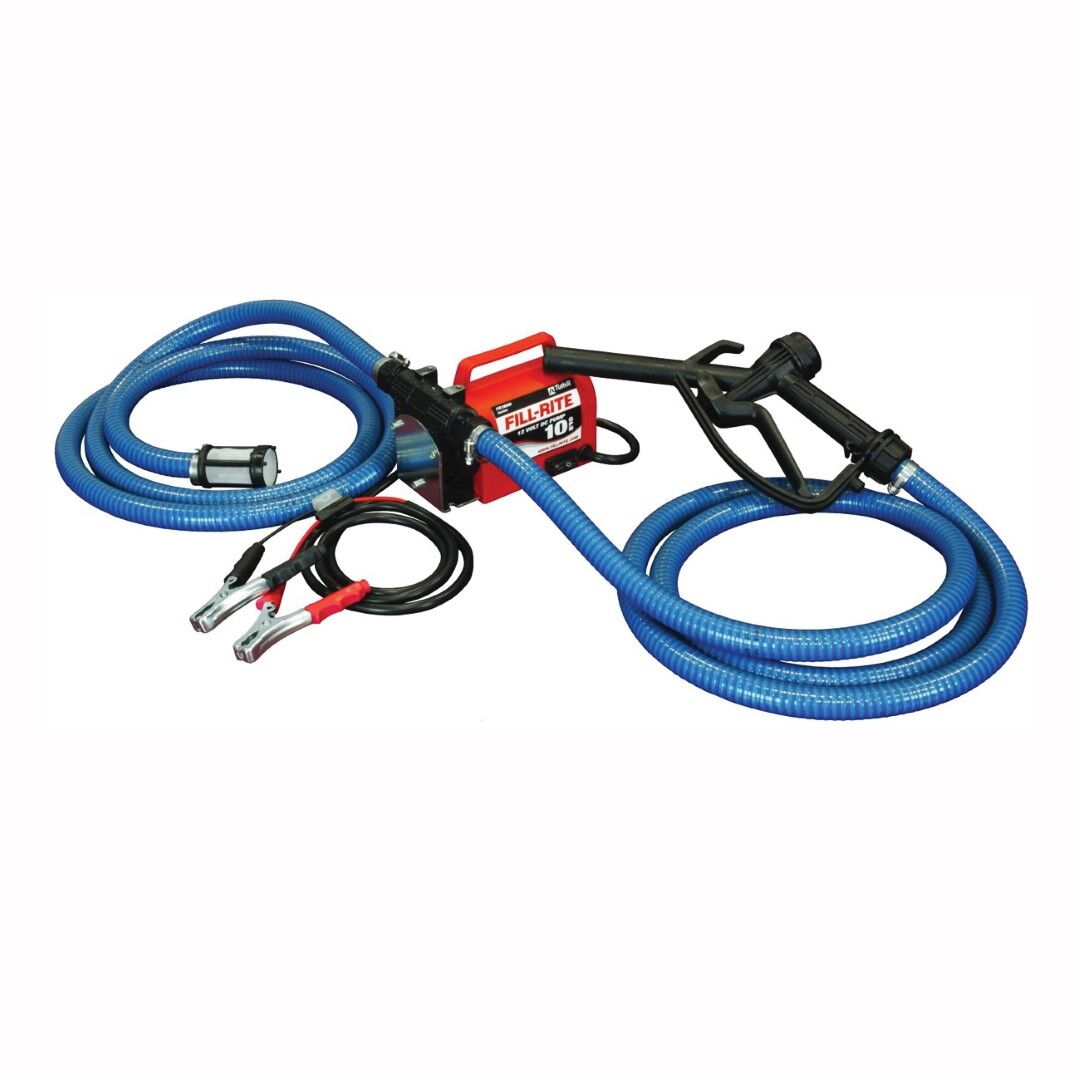 Fill-Rite 12V DC Fuel Transfer Pump with Nozzle, 10-GPM