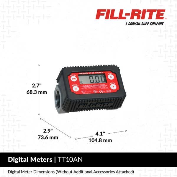 Fill-Rite Digital Fuel Transfer meter, 2-35-GPM