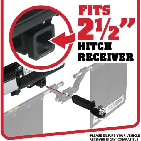 Rock Tamers Black Mudflap System, 2.5-In