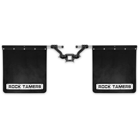 Rock Tamers Black Mudflap System, 3-In
