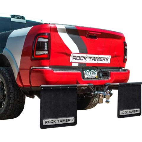 Rock Tamers Black Mudflap System, 3-In
