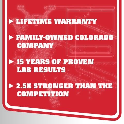 Rock Tamers Black Mudflap System, 3-In