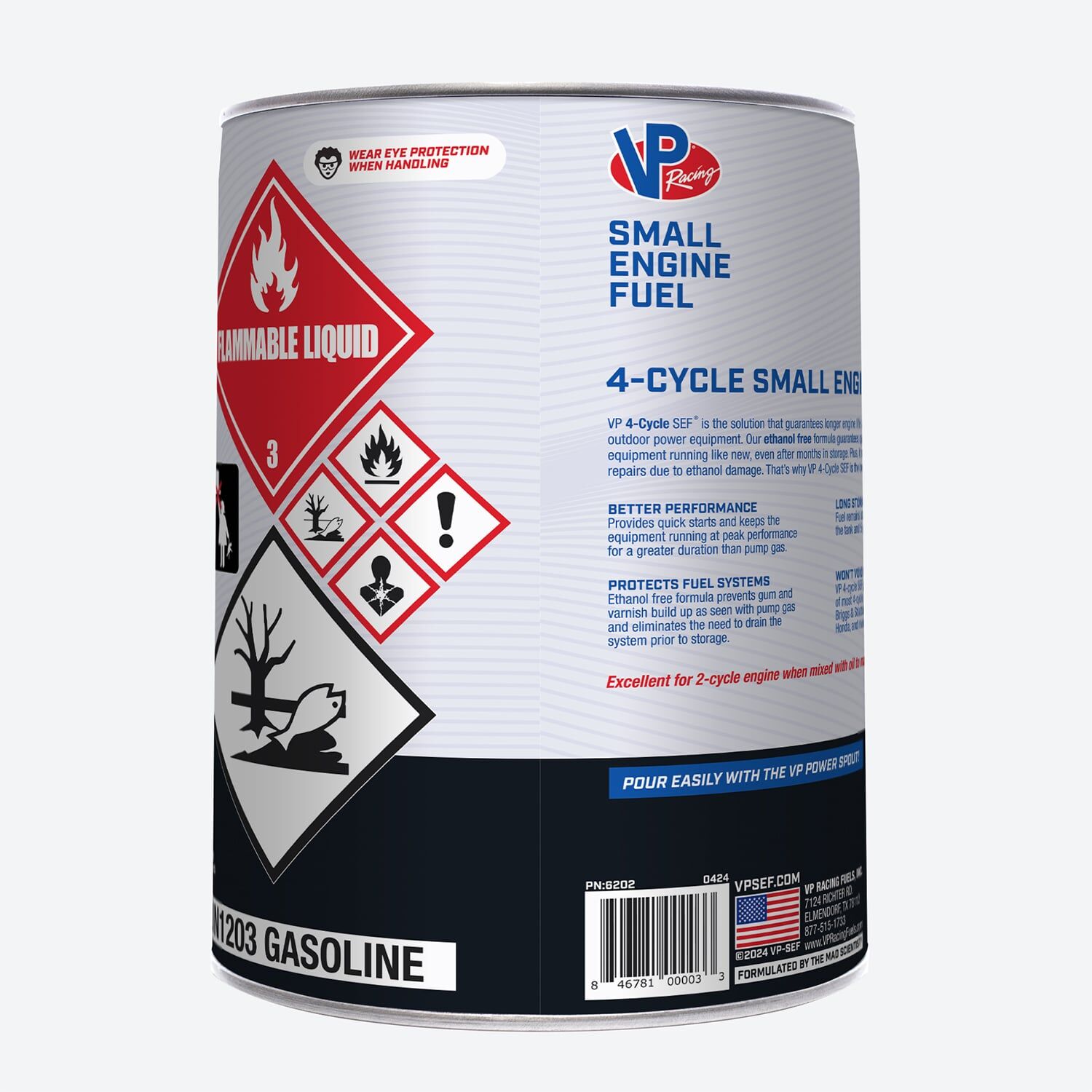 VP 4-Cycle Fuel: Ethanol-Free Small Engine Fuel, 5-Gal