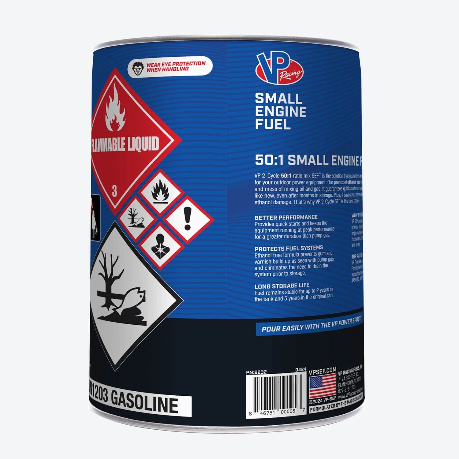 VP Racing 50:1 Fuel Premixed Ethanol-Free, 5-Gal