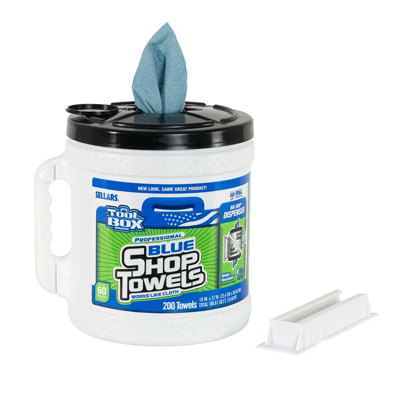 Sellars Blue Big Grip Dispenser Shop Towels, 200-Ct