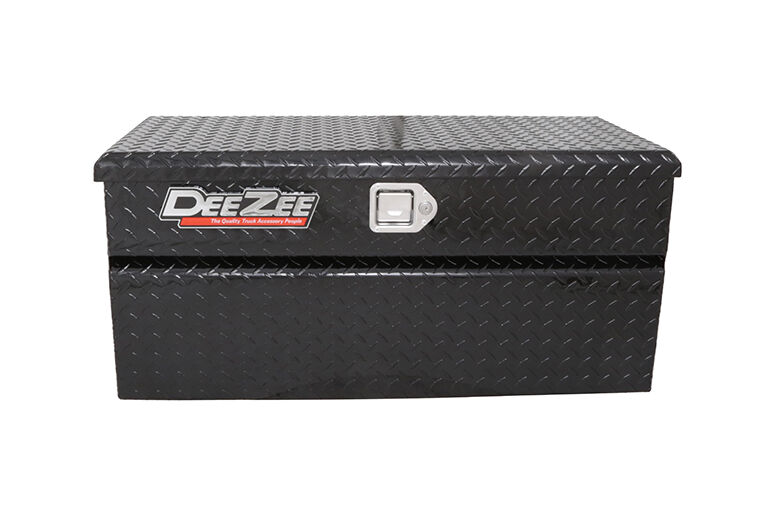 Dee Zee Red Label Gloss Black Portable Utility Chest With Paddle Handles, 46-In