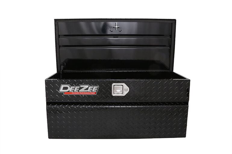 Dee Zee Red Label Gloss Black Portable Utility Chest With Paddle Handles, 46-In