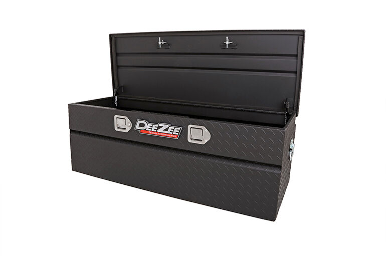 Dee Zee Red Label Gloss Black Portable Utility Chest With Paddle Handles, 46-In