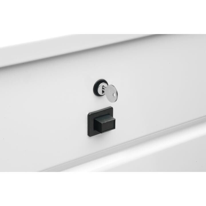 Crescent White Steel Portable Truck Chest with Mounting Base Plates, 32-In