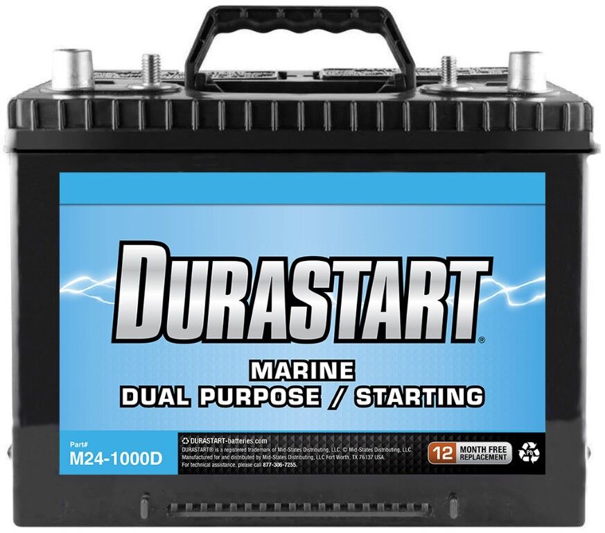 Durastart Marine Dual Purpose / Starting Battery 800 CCA, 12-V
