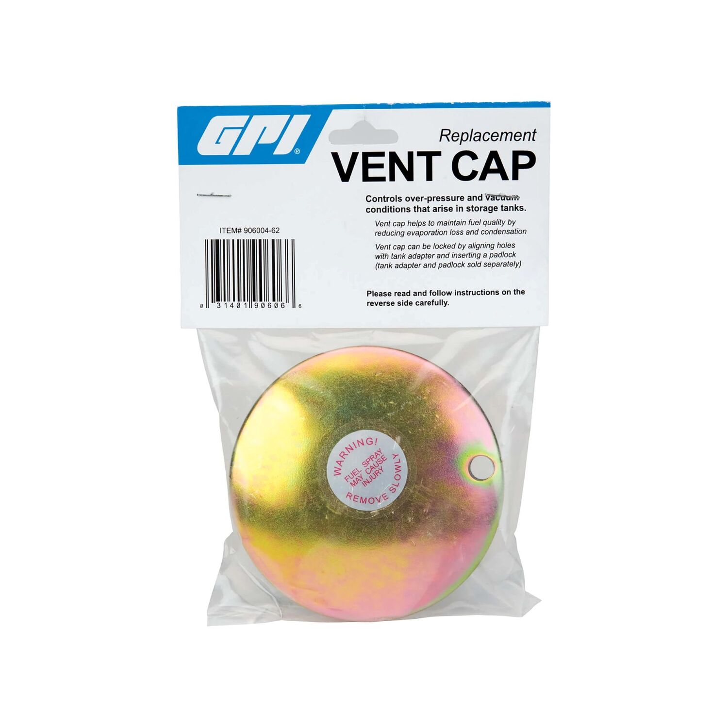 Great Plains Industries Replacement Fuel Tank Cap