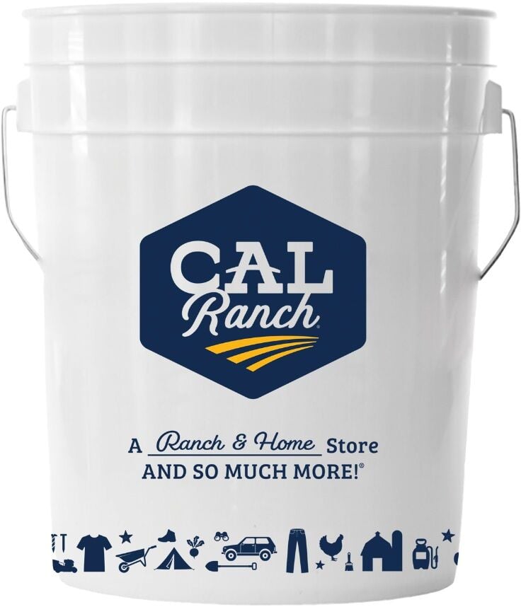 C-A-L Ranch White Bucket, 5 gal.