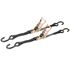 Erickson Heavy Duty Motorcycle Ratchet Straps, 1-In x 6-Ft, 3000-Lb, 2-Pk