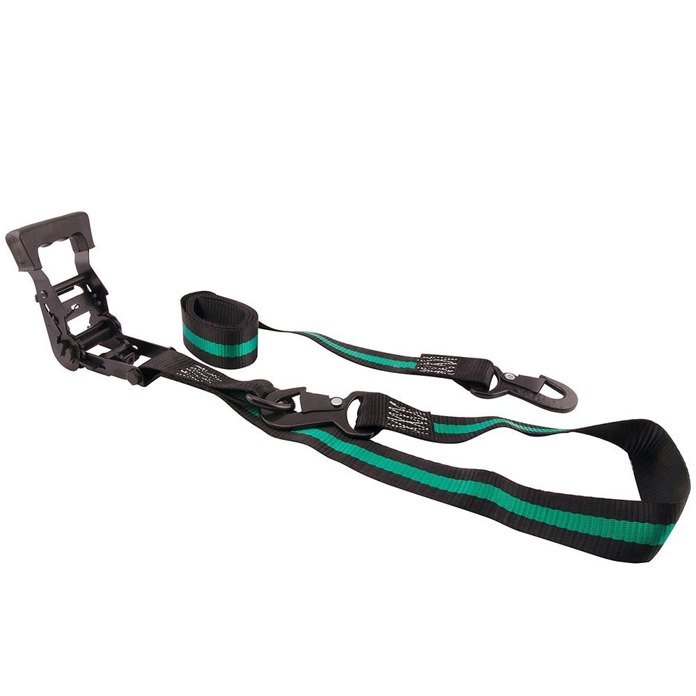 Erickson Ratcheting Tie-Downs, 1-1/2-In x 8-Ft, 3000-Lb, 2-Pk