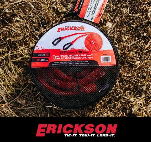 Erickson 16,700-Lb Kinetic Recovery Rope, 3/4-In X 20-Ft