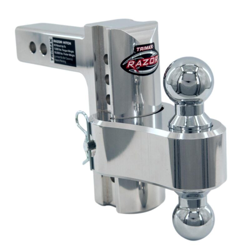 Trimax Ultra Razor Adjustable Hitch, 2 in. Shank, 6 in. Drop, 2 in. & 2 5/16 in. Ball, 12,500 lb.