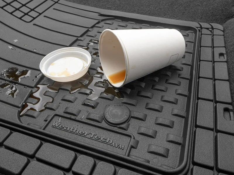 WeatherTech Black Trim-To-Fit- Floor Mat, 4-Pk