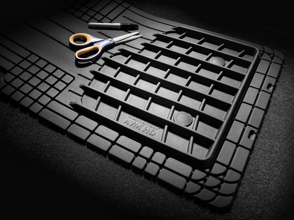 WeatherTech AVM HD Black Heavy Duty Trim-To-Fit Floor Mat, 4-Pk