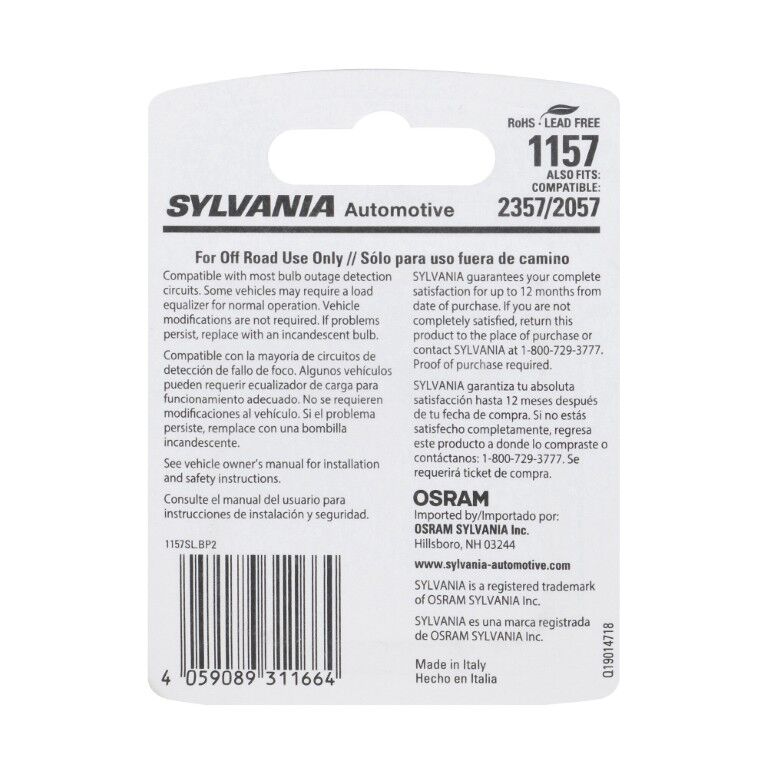 Sylvania Automotive 1157 White Mini LED Bulb, 2-Pk