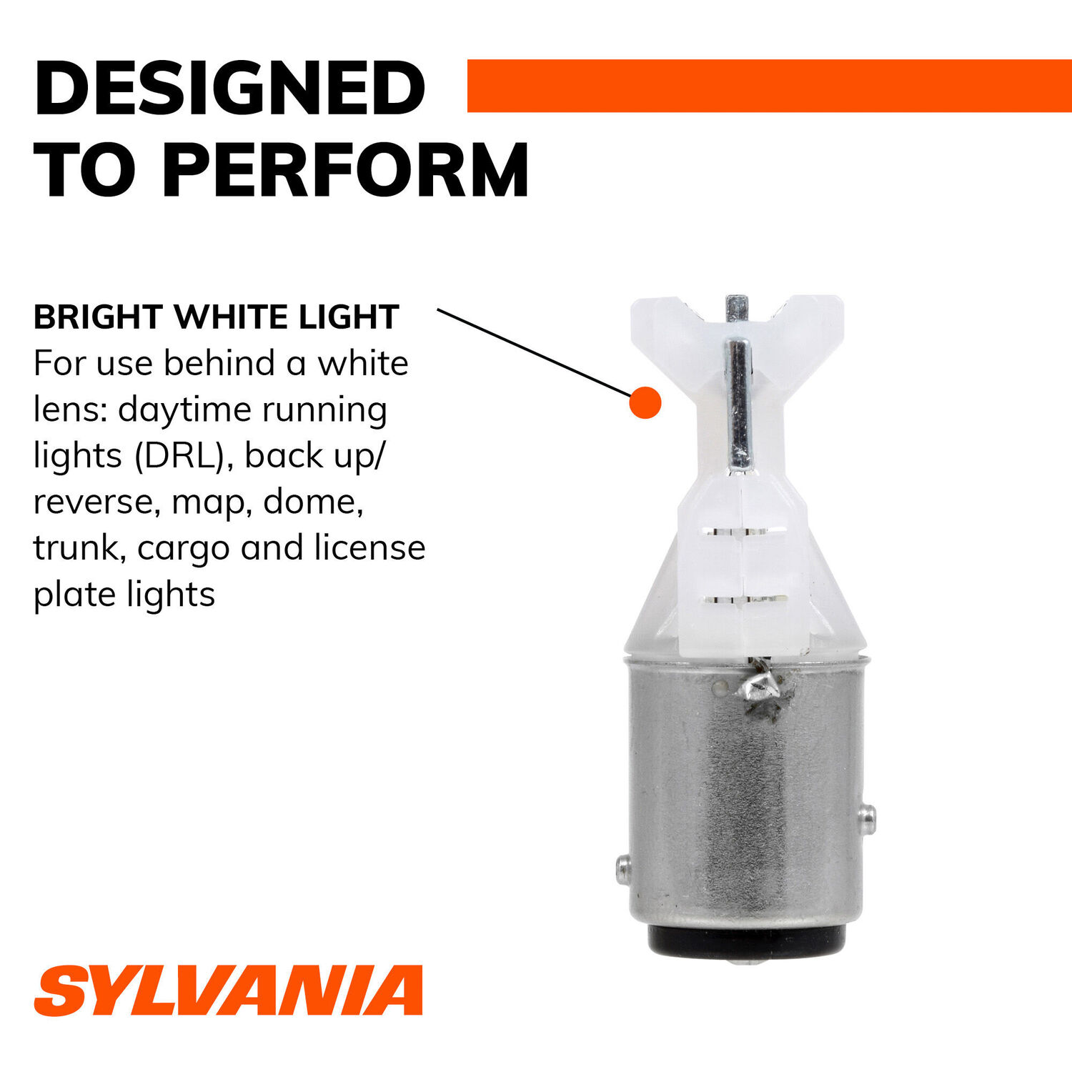 Sylvania Automotive 1157 White Mini LED Bulb, 2-Pk