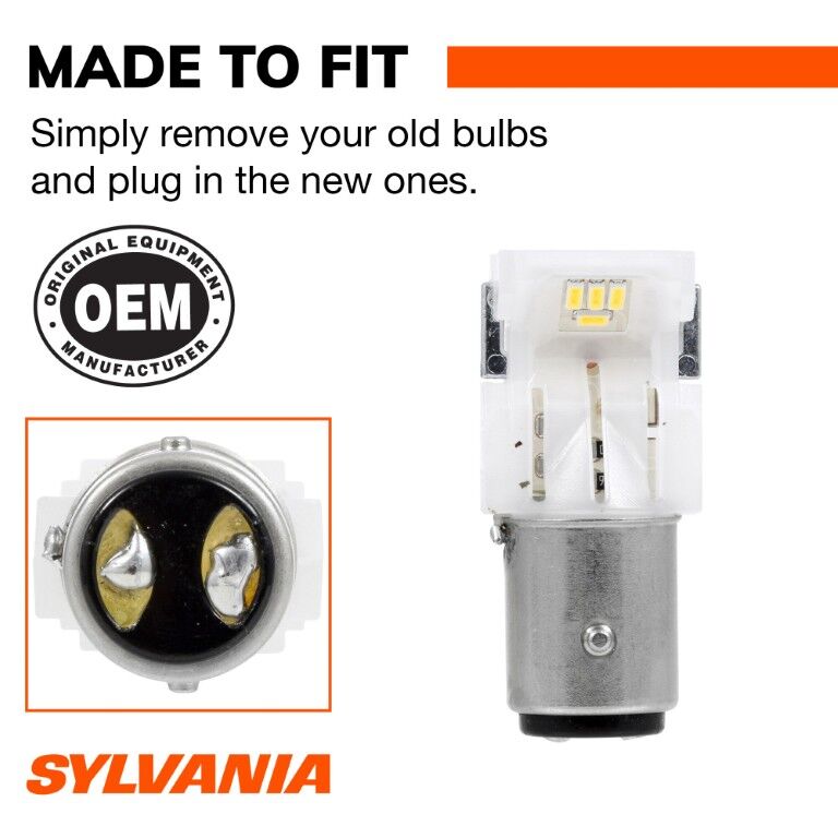 Sylvania Automotive 1157 White Mini LED Bulb, 2-Pk