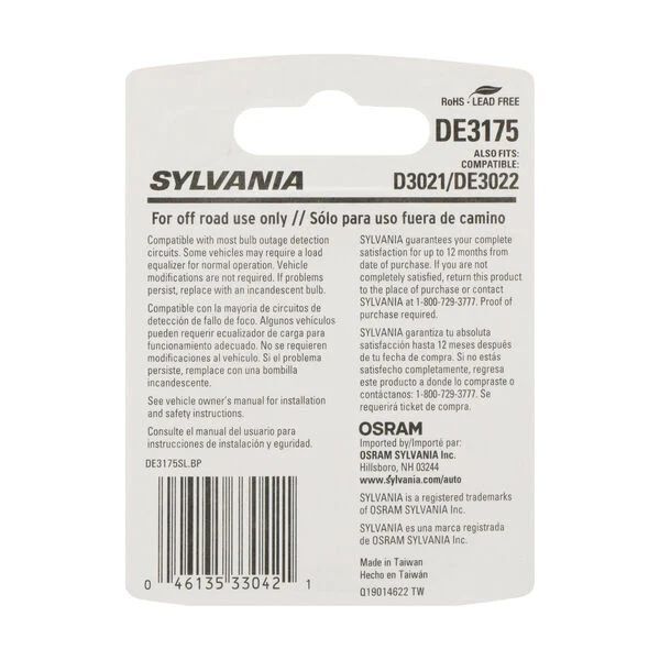 Sylvania DE3175 White LED Mini Bulb