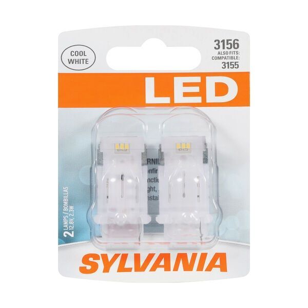 Sylvania 3156 White LED Mini Bulb, 2-Pk
