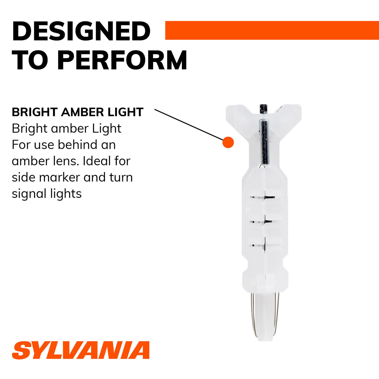Sylvania Automotive 3157A Amber LED Mini Bulb, 2-Pk