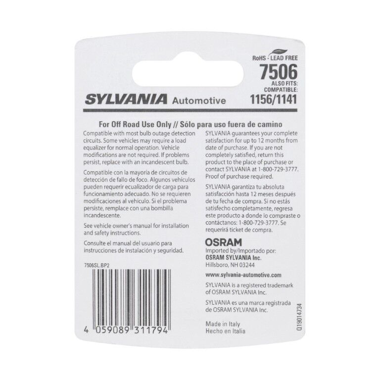 Sylvania 7506 White LED Mini Bulb, 2-Pk