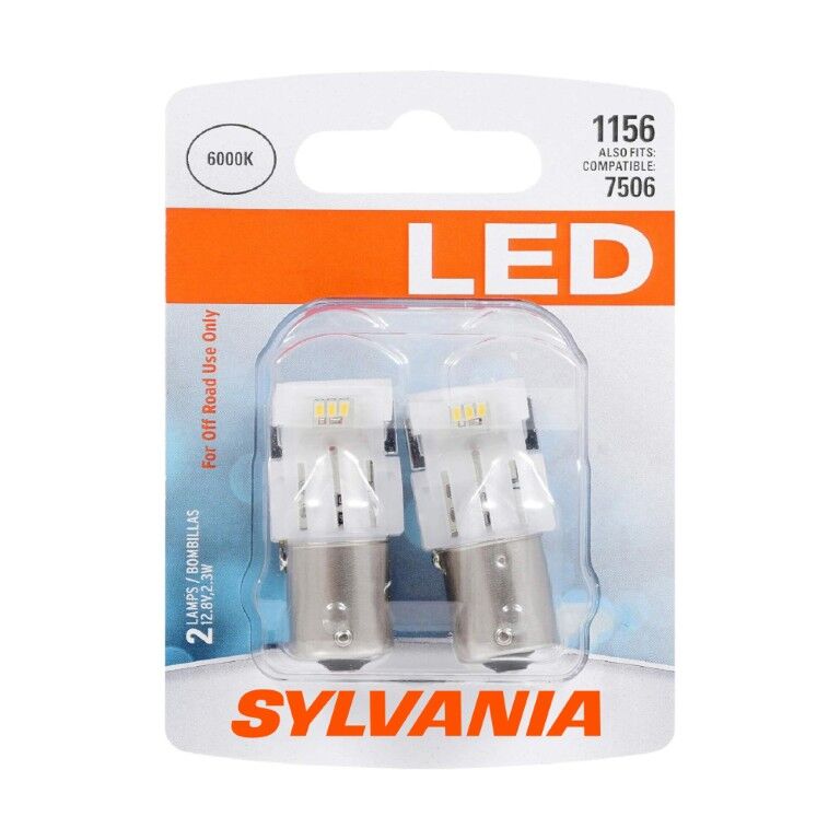 Sylvania Automotive 1156 White Mini LED Bulb, 2-Pk