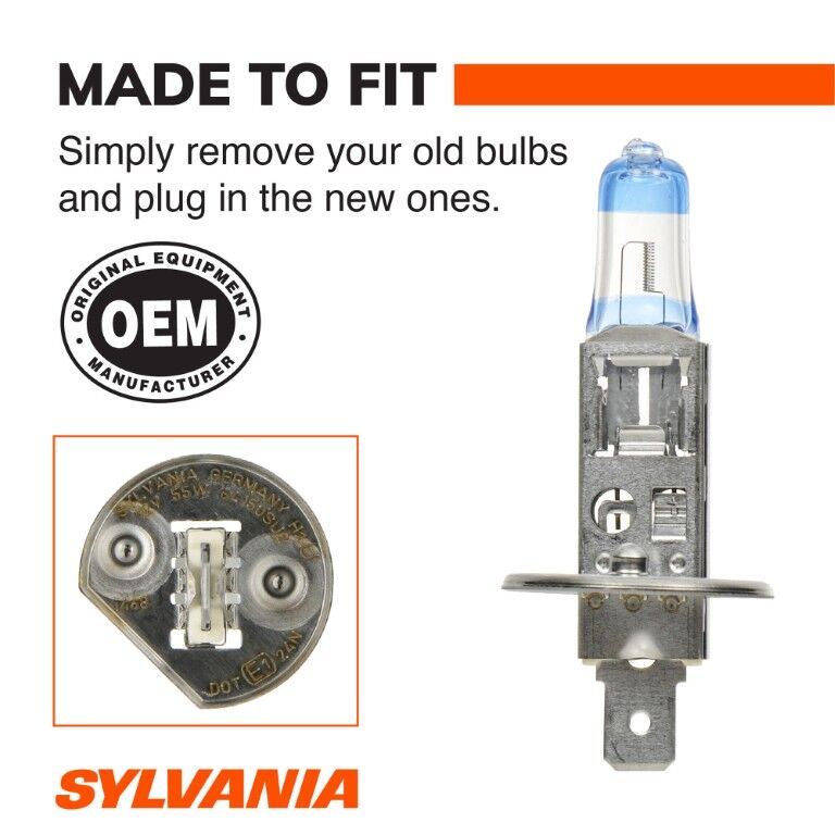 Sylvania SilverStar Ultra H1 Halogen Headlight Bulb