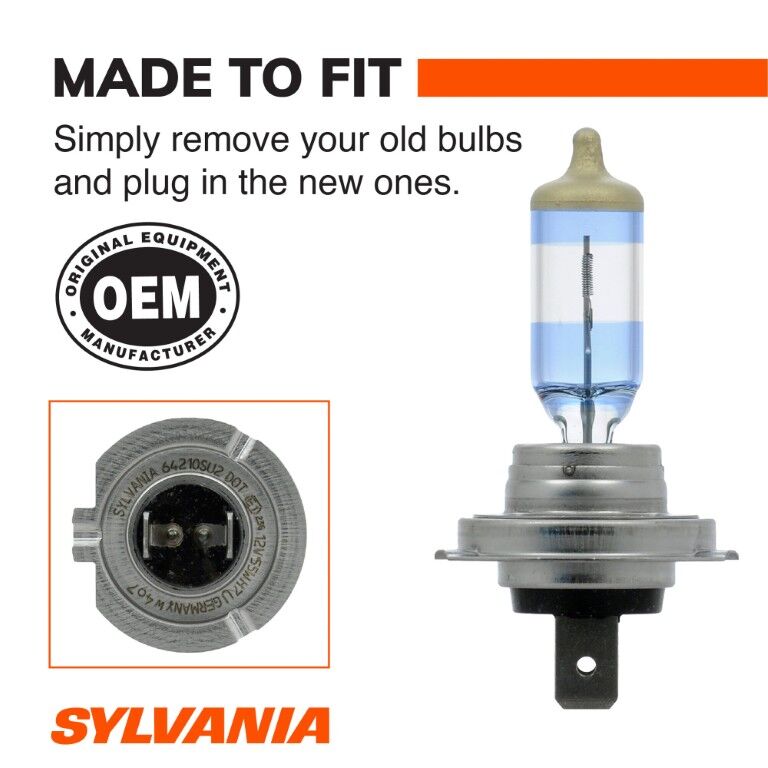 Sylvania SilverStar Ultra H7 Halogen Headlight Bulb