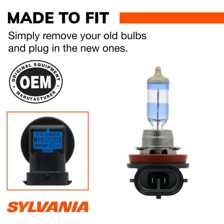 Sylvania SilverStar Ultra H11 Halogen Headlight Bulb