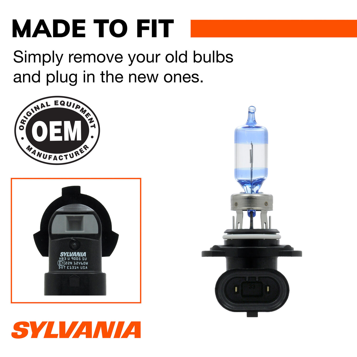 Sylvania SilverStar Ultra 9005 Halogen Headlight Bulb