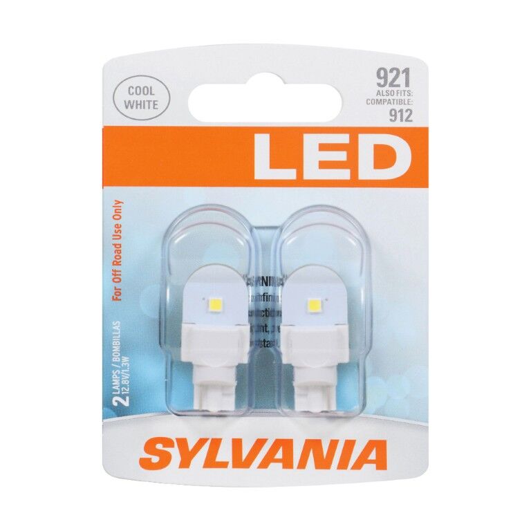 Sylvania Automotive 921 White LED Mini Bulb, 2-Pk