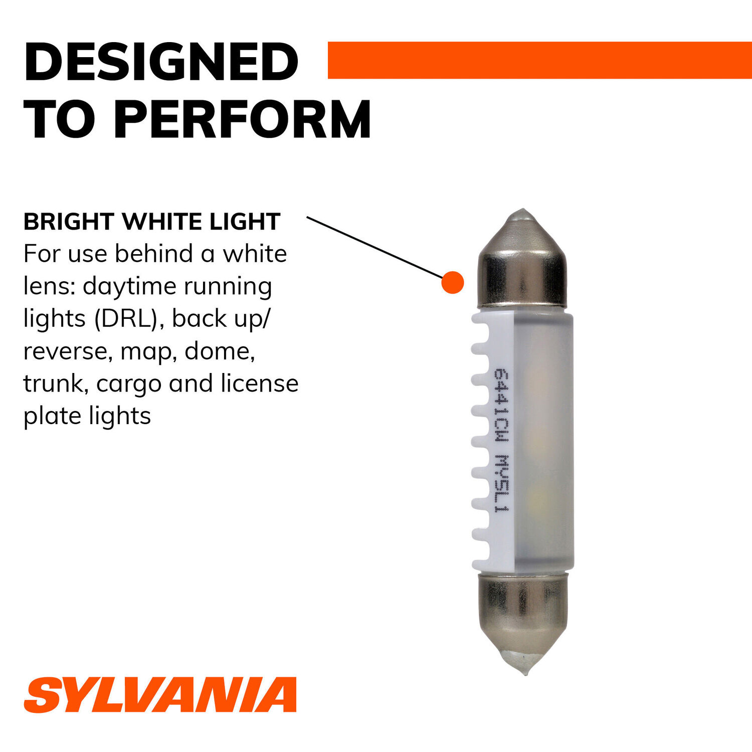 Sylvania Automotive 6411 White LED Mini Bulb