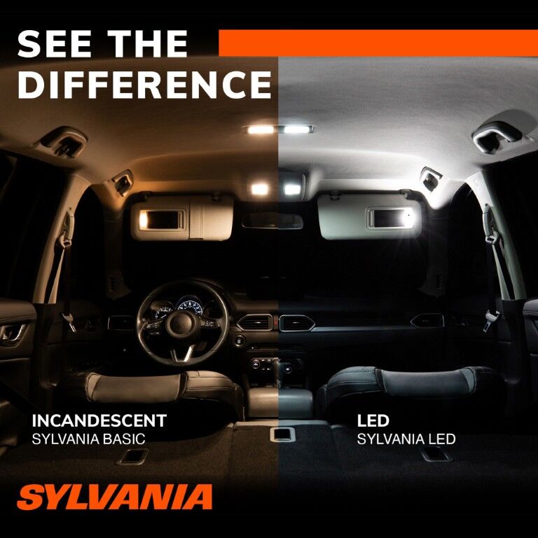 Sylvania Automotive 6411 White LED Mini Bulb