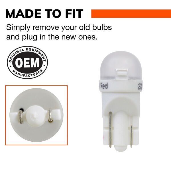 Sylvania 168R Red LED Mini Bulb