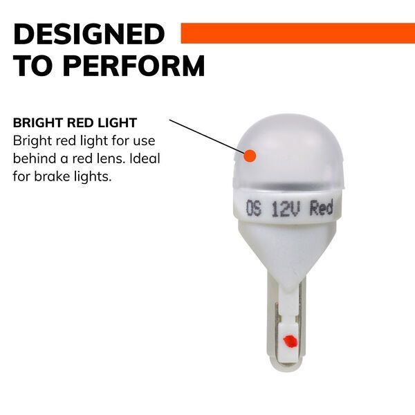 Sylvania 168R Red LED Mini Bulb