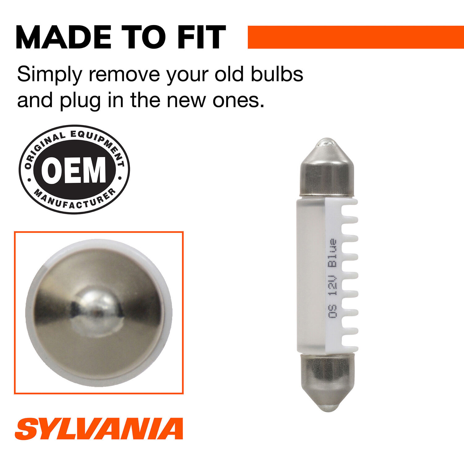 Sylvania Automotive 578 Blue LED Mini Bulb