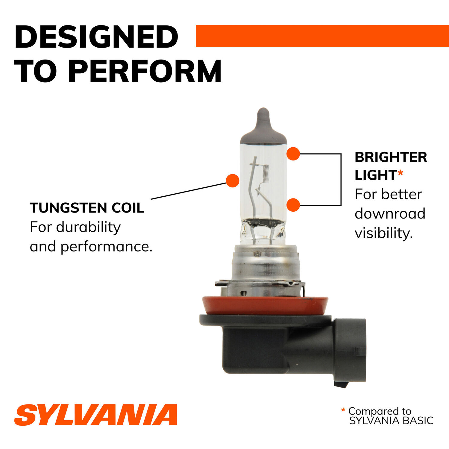Sylvania XtraVision H11 Halogen Headlight Bulb