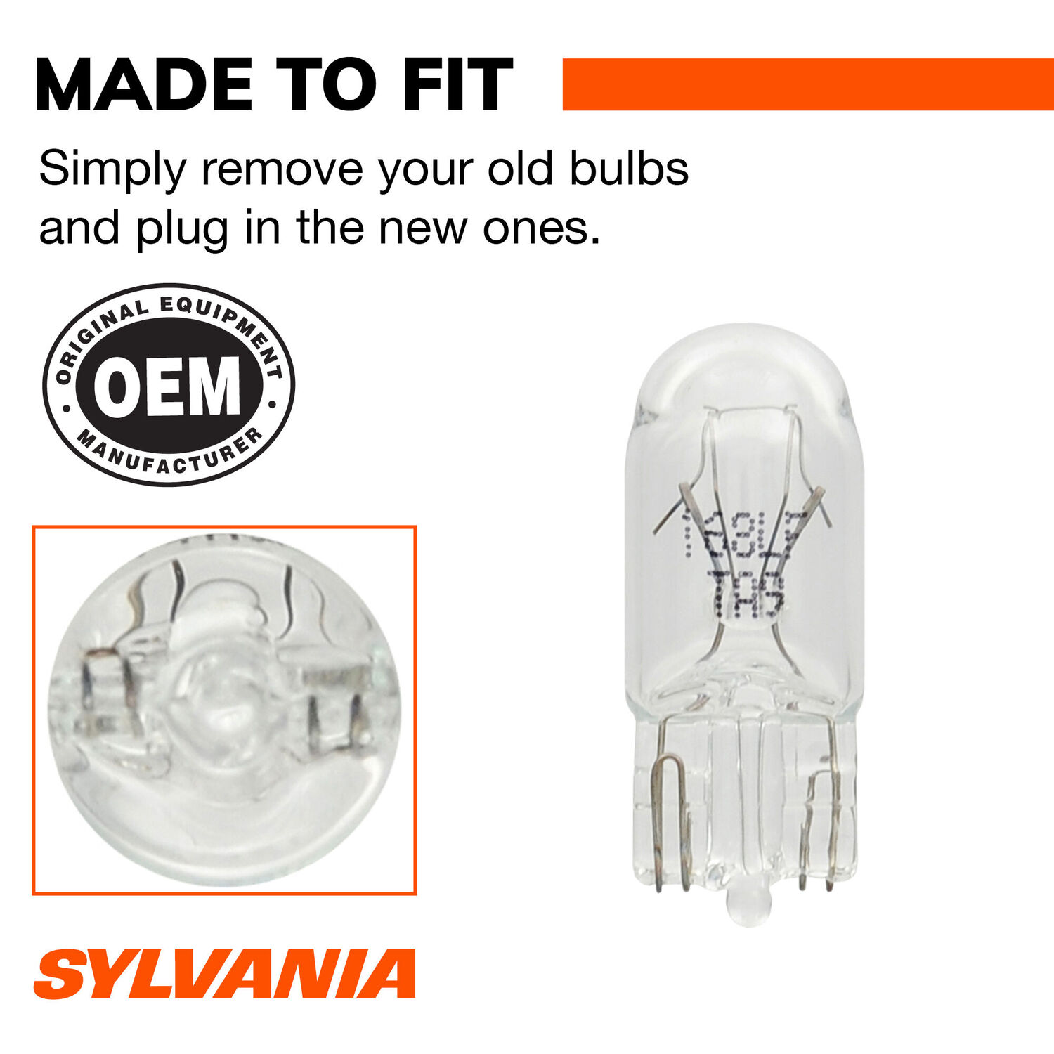 Sylvania Automotive 168 White Long Life LED Mini Bulb, 2-Pk