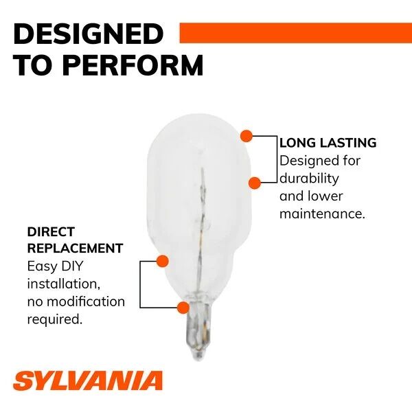 Sylvania 921 Long Life Mini Bulb, 2-Pk